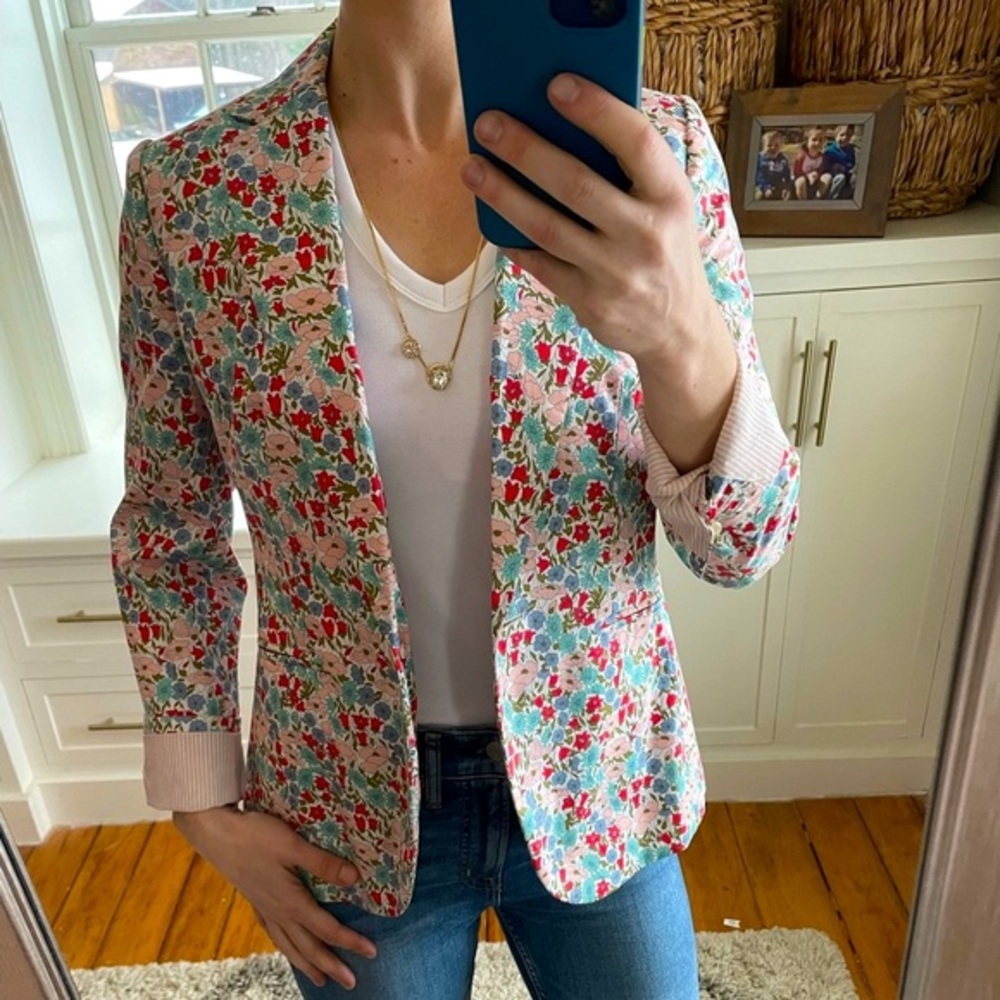 J.Crew Campbell liberty floral blazer
